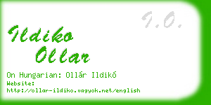 ildiko ollar business card
